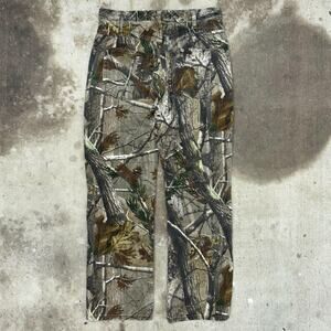 Vintage y2k realtree camo 2000s workwear double knee pants